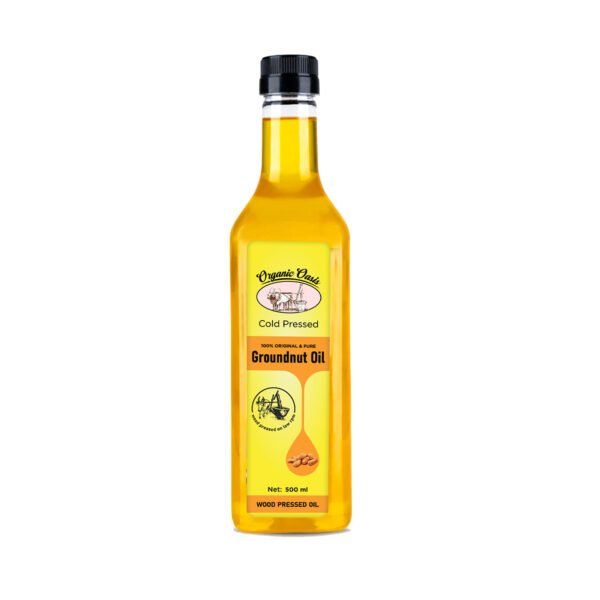 Groundnut Oil, Wood-Pressed, Single-filtered, Cold Pressed Oil
