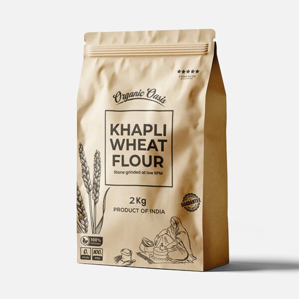 Khapli Wheat Flour ( Khapli Atta) | Stone Grinded Atta |  100% Natural and Pure Atta
