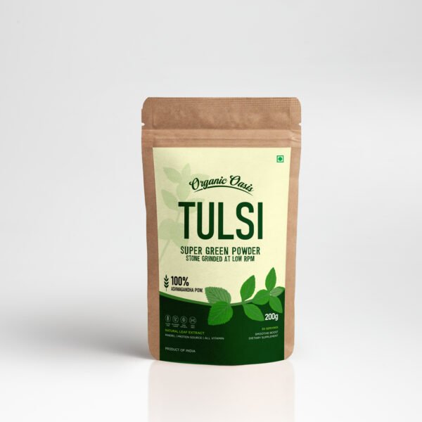 Oraganic Oasis Tulsi Powder by Organic Oasis Nutrition Drink  (200 g, Natural Flavored)