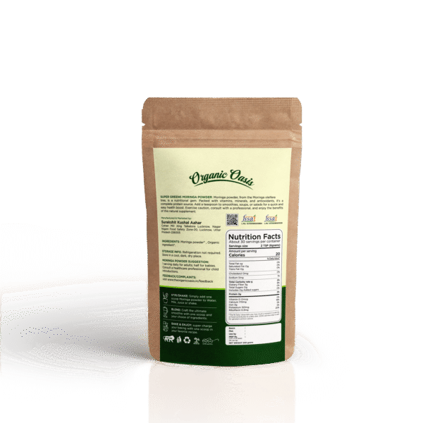 Oraganic Oasis Moringa Powder by Organic Oasis Nutrition Drink  (200 g, No Artificial Flavored) - Image 2