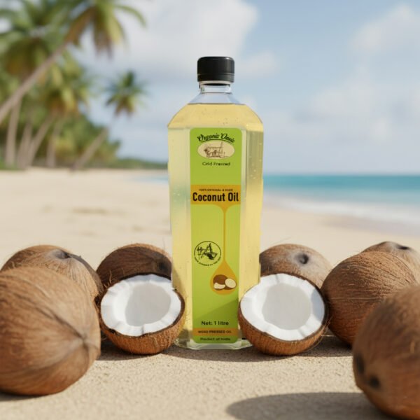 Oraganic Oasis Coconut Oil | Cold-pressed Kachi Ghani | Pure & Natural | Lab-tested Coconut Oil Plastic Bottle (250 ml - 1 L) - Image 8