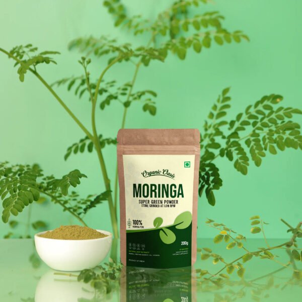 Oraganic Oasis Moringa Powder by Organic Oasis Nutrition Drink  (200 g, No Artificial Flavored) - Image 5
