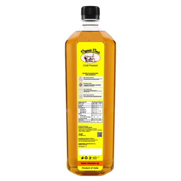 Oraganic Oasis Peanut Oil | Cold-pressed Kachi Ghani | Pure & Natural | Lab-tested Coconut Oil Plastic Bottle (0.5-1 L) - Image 2