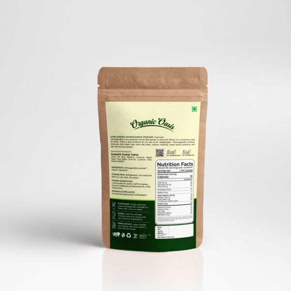 Oraganic Oasis Ashwagandha Powder by Organic Oasis Nutrition Drink  (200 g, No Artificial Flavored) - Image 2